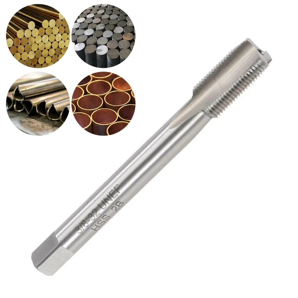 

73mm HSS 3/8-32 UNEF Tap Right-Hand Thread Pitch Tap For Cutting Tools Consumables Arbon Steel Processing Hand Tools