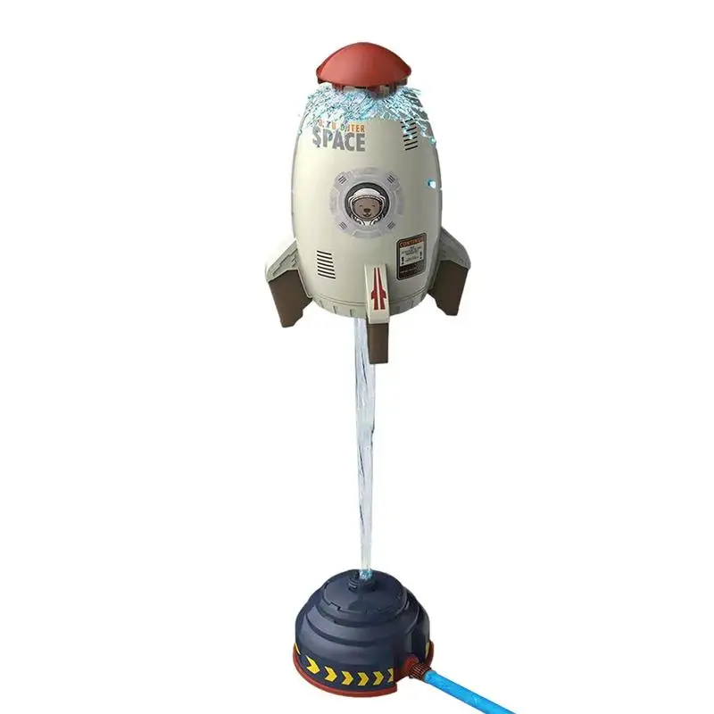 

Rocket Launcher Toy Outdoor Rocket 360 Rotary Water Pressure Lift Sprinkler Toy Garden Lawn Water Spray Toys For Kids
