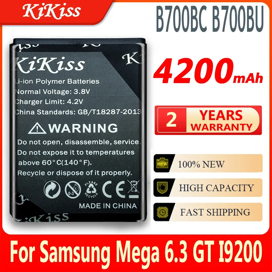 

Battery for Samsung Galaxy Mega 6.3 8GB Gt-i9200/i9205 B700bc/b700be I527 I525 I9205 P729 T2556 L600 Replacement Phone Batteries