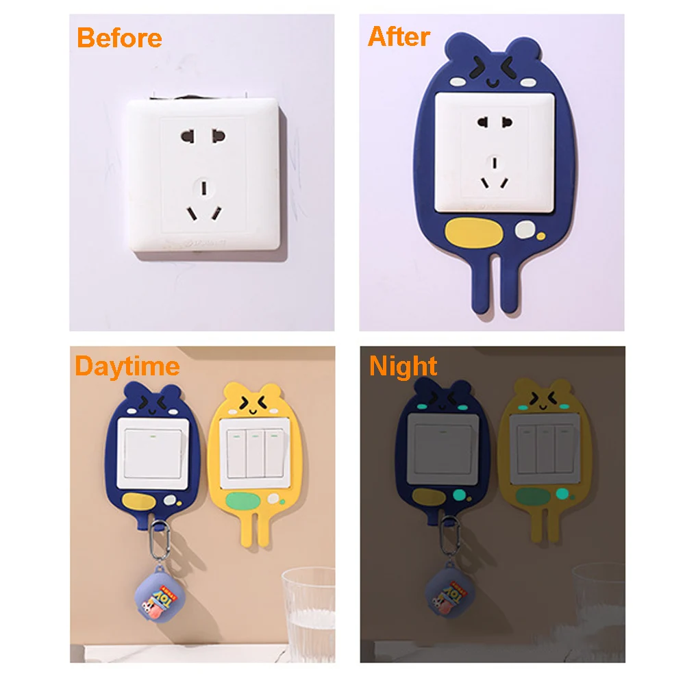 

Switch Stickers Wall Stickers Socket Protective Cover Living Room Bedroom Household Light Switch Decoration 3D Stereo Stickers
