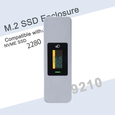 IRhasta M.2 NVMe SSD адаптер с экраном