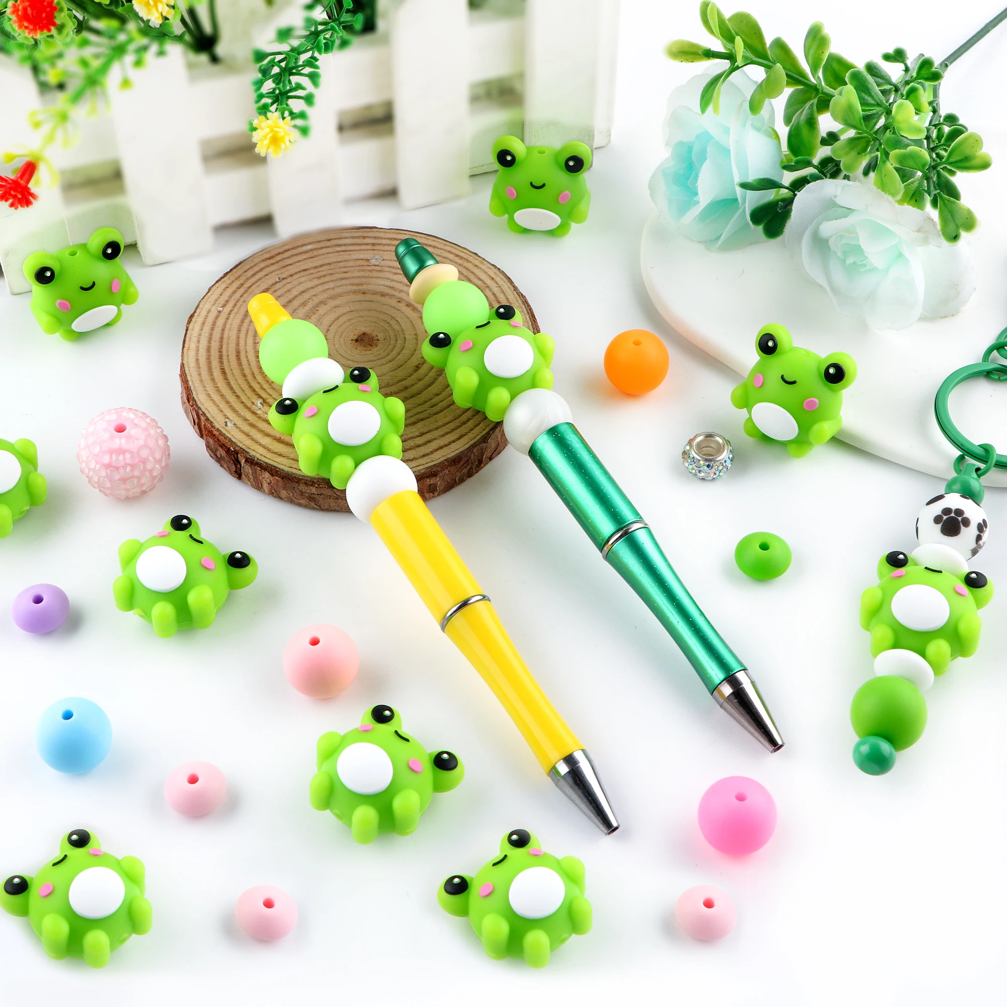 Sunrony 5/10 шт. стереоскопическая модель силиконовые фокусы животные бусины для