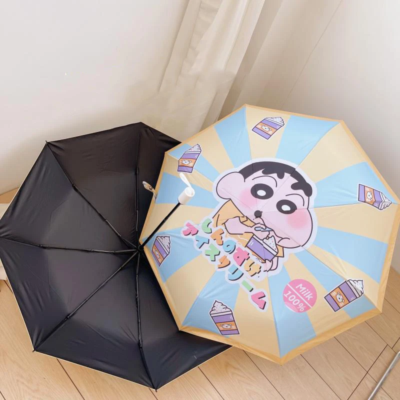 

Umbrella Anime Sweet Creative Kawaii Cartoon Crayon Shin-Chans Folding Sunscreen Anti-Uv Sun Umbrella Cute Birthday Gift
