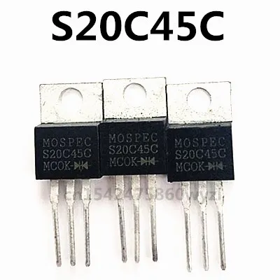 Оригинал 10 шт./S20C45C 20A/45V TO-220
