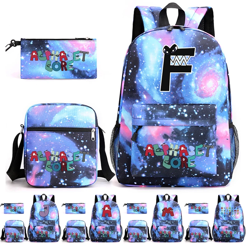 

Original Alphabet Lore School Bag for Teenage Boys Girls Book Bag Casual Student Backpack School for Kids Back To College Gifts