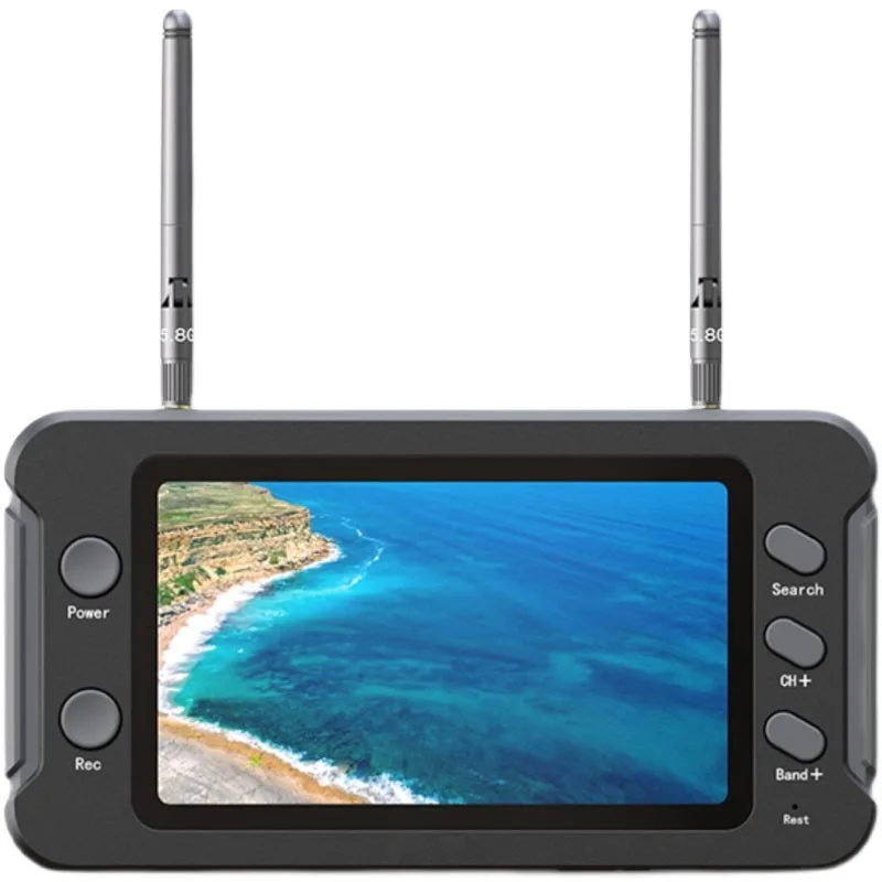5 8G FPV монитор с DVR 40CH 4 3 дюймовый ЖК-дисплей 16:9 NTSC/PAL автоматический поиск