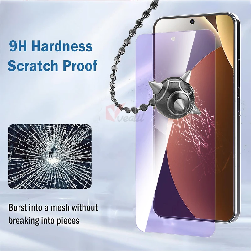 Фото Защитное стекло с полным покрытием (3 шт.) для Xiaomi Redmi Note 15 14 13 Pro 4G, антибликовая пленка для экрана Redmi 15 5G №5