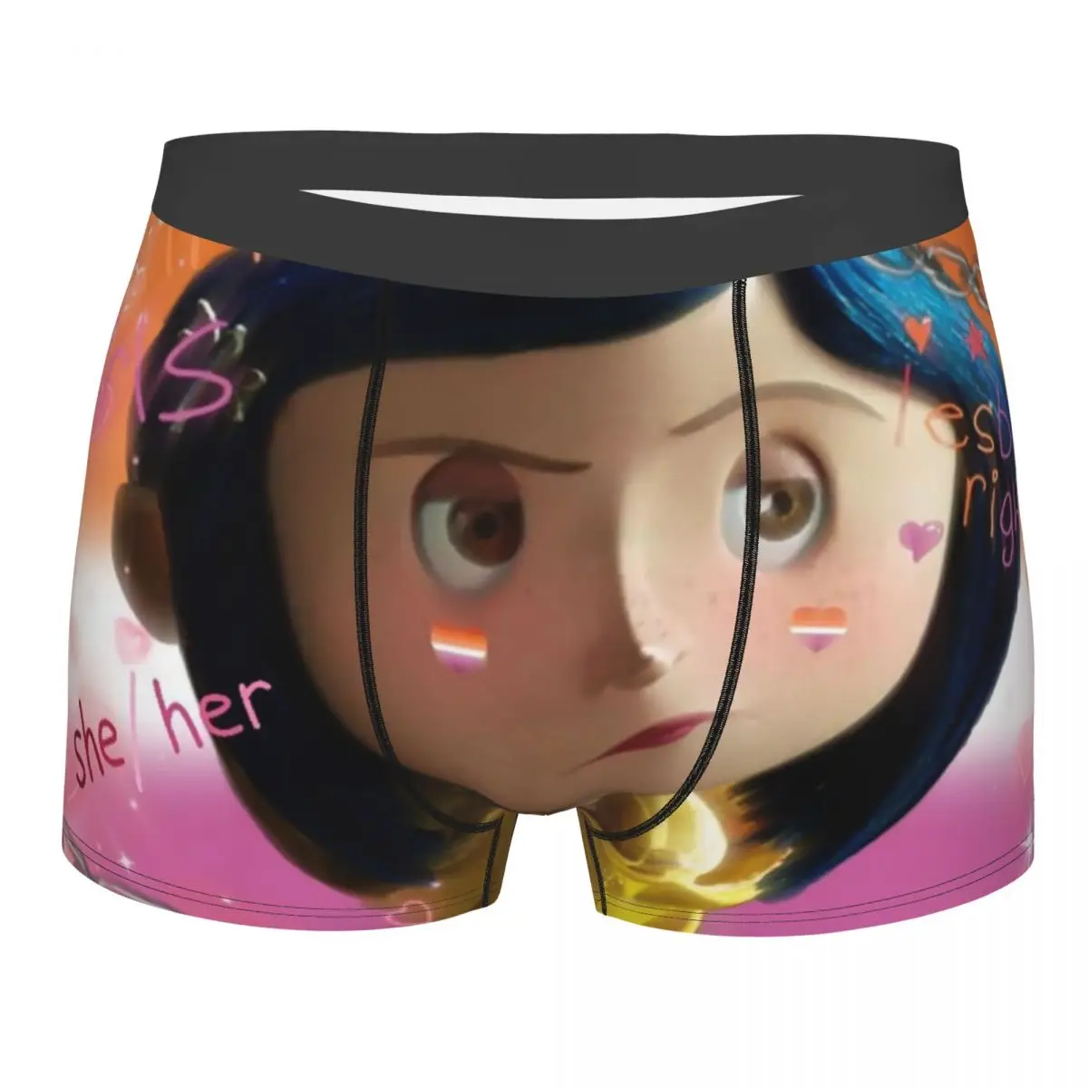 

Индивидуальное нижнее белье Coraline, Мужские дышащие трусы-боксеры с персонажами фильма