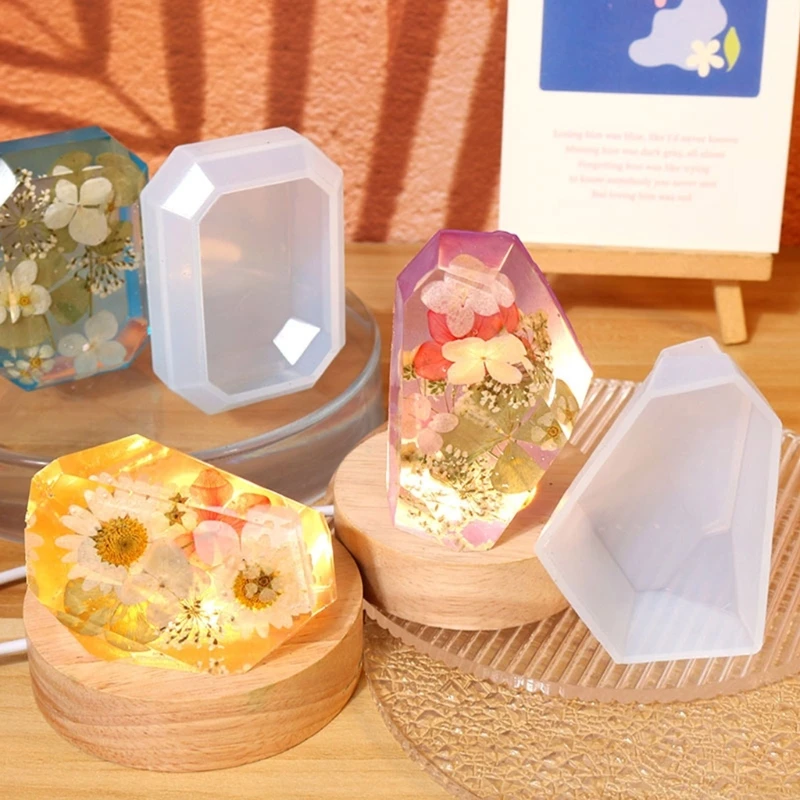 

Diamond Stone Crystal Tower Resin Mold forResin Epoxy Flower Crystal,Jewelry Making,Faux Quartz Healing Crystal Crafting