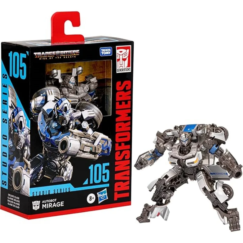 Фото Игрушки-трансформеры Rise of The Beasts Studio Series Deluxe SS104 Nightbird SS105 Autobot Mirage 4,5-дюймовая фигурка, игрушка в подарок №4