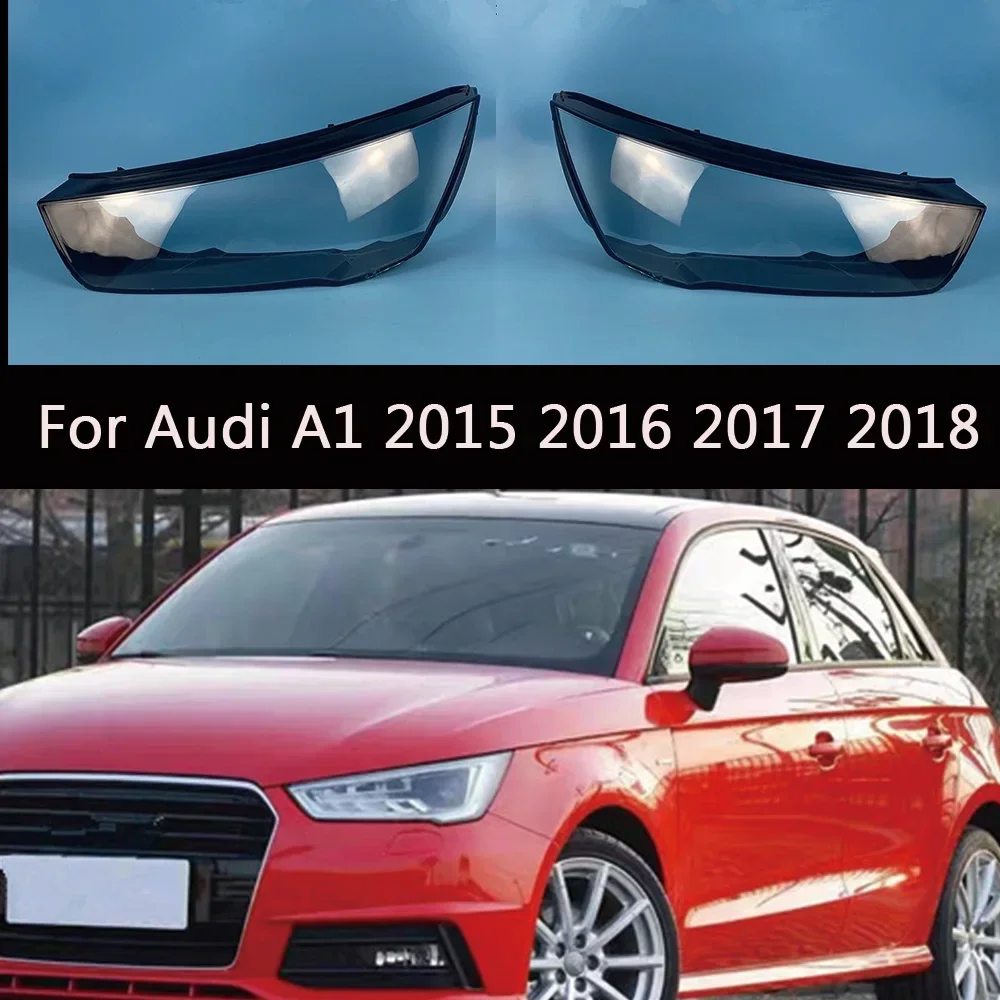 Фото HTTCY     Для Audi A1 2015 2016 2017 2018 передняя фара автомобиля крышка объектива корпус лампы абажур фара свет маска №1