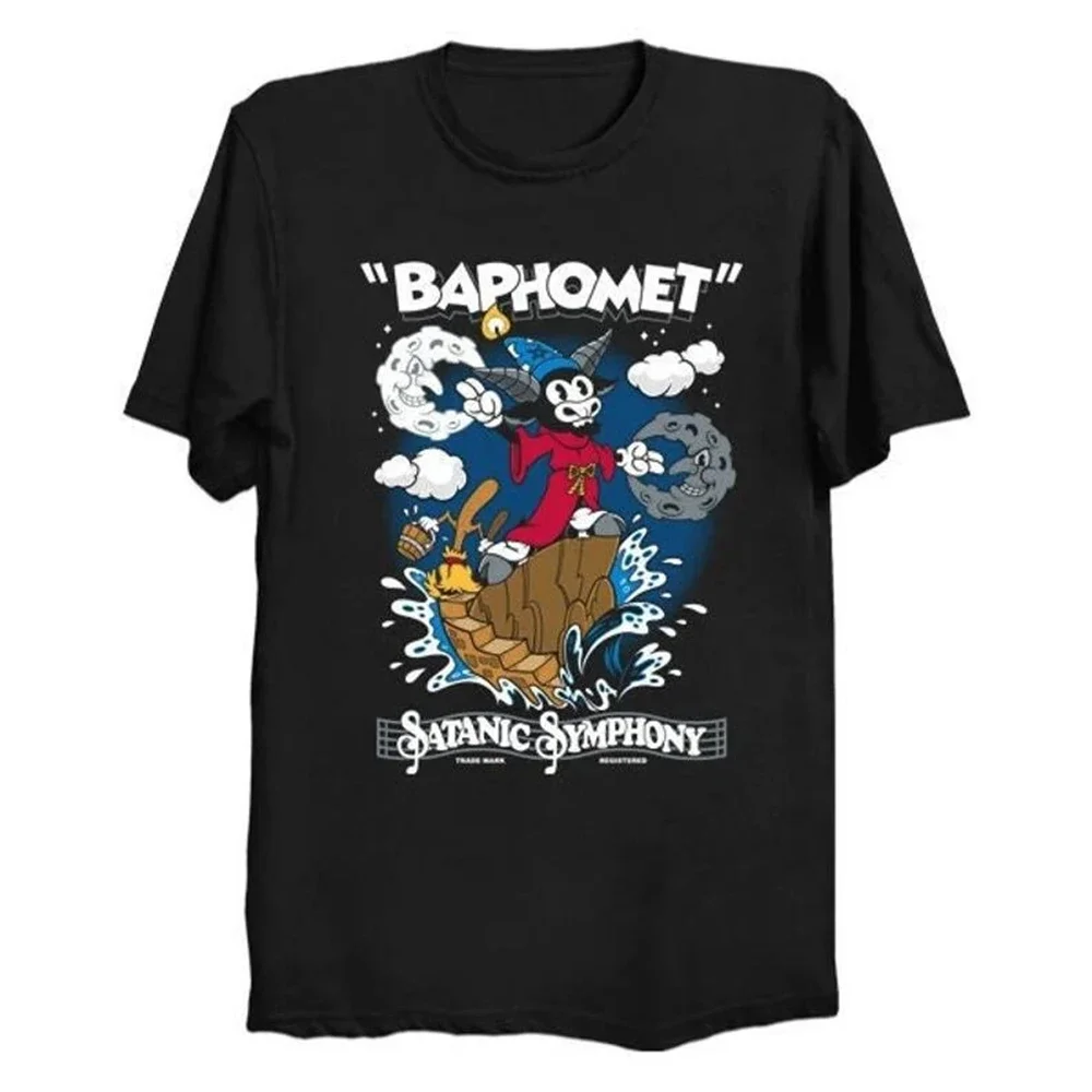 Винтажная футболка в мультяшном стиле Red Devil Dropping F Bomb с героями мультфильмов для