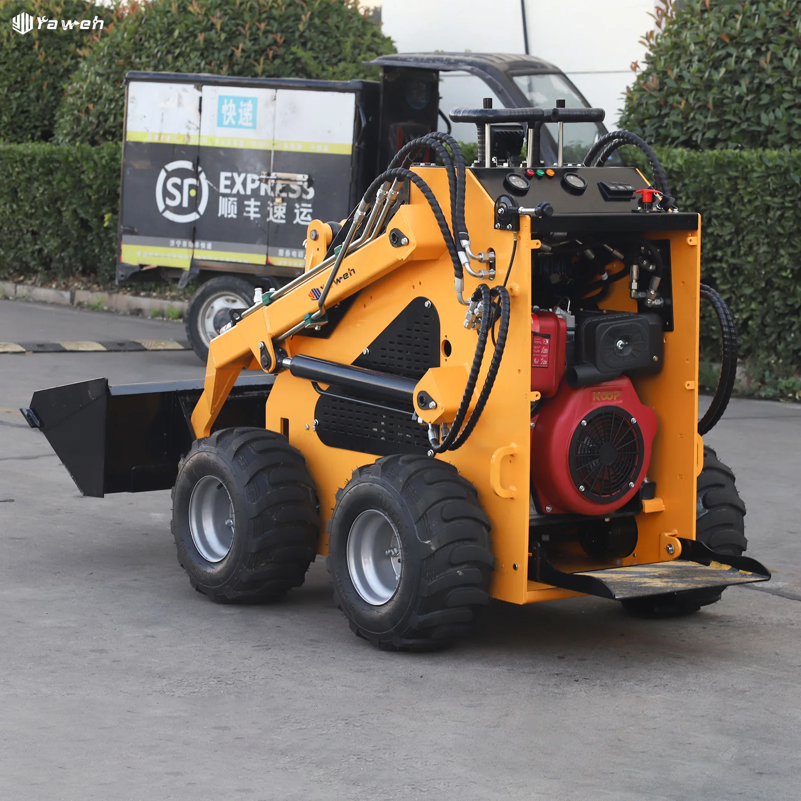 Yaweh Лидер продаж грейферное ведро Ce Epa Diesel Mini Cargador Дешевый мини-погрузчик с