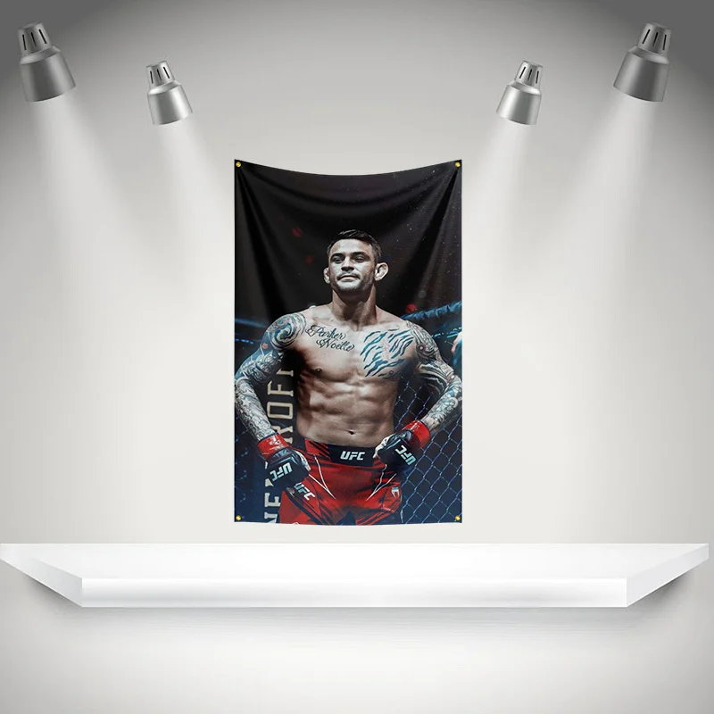 Фото Флаг-баннер D-Dustin Poirier: Гобелен с HD-печатью для выставок, декор для гаража для фанатов бокса №2