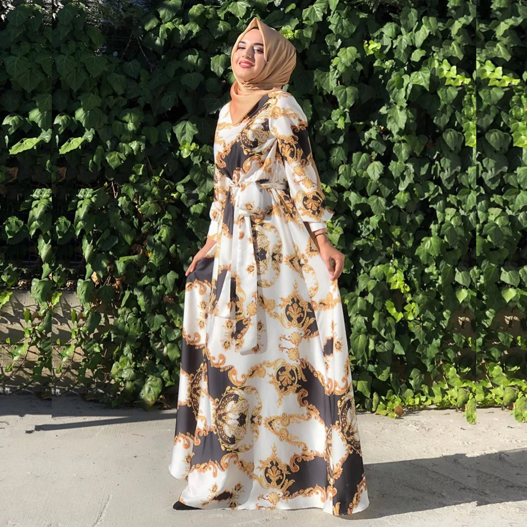 Muslim Hijab Dress Women Summer 2022 Ramadan Eid Mubarak Modest Swing Oman Kuwait Turkey Moroccan Arabic Clothes Nida