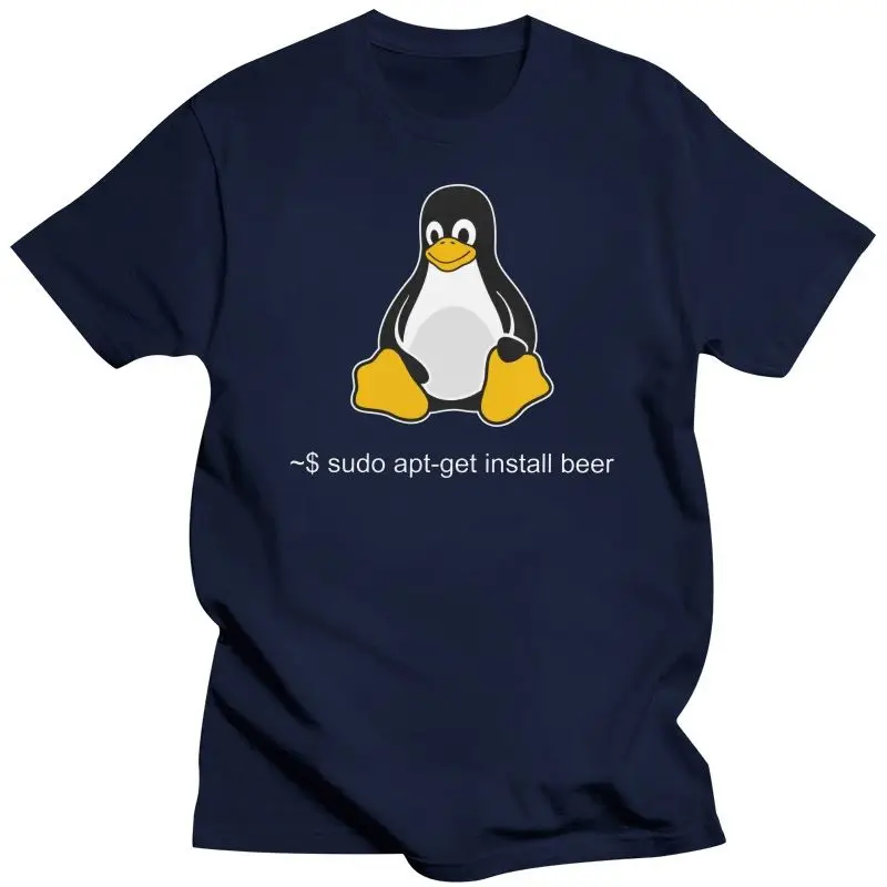 

Mens Clothing Funny Linux Sudo Get Me A Beer T Shirt Men Short Sleeve Penguin Programmer Computer Developer Geek Nerd T-Shirt Co