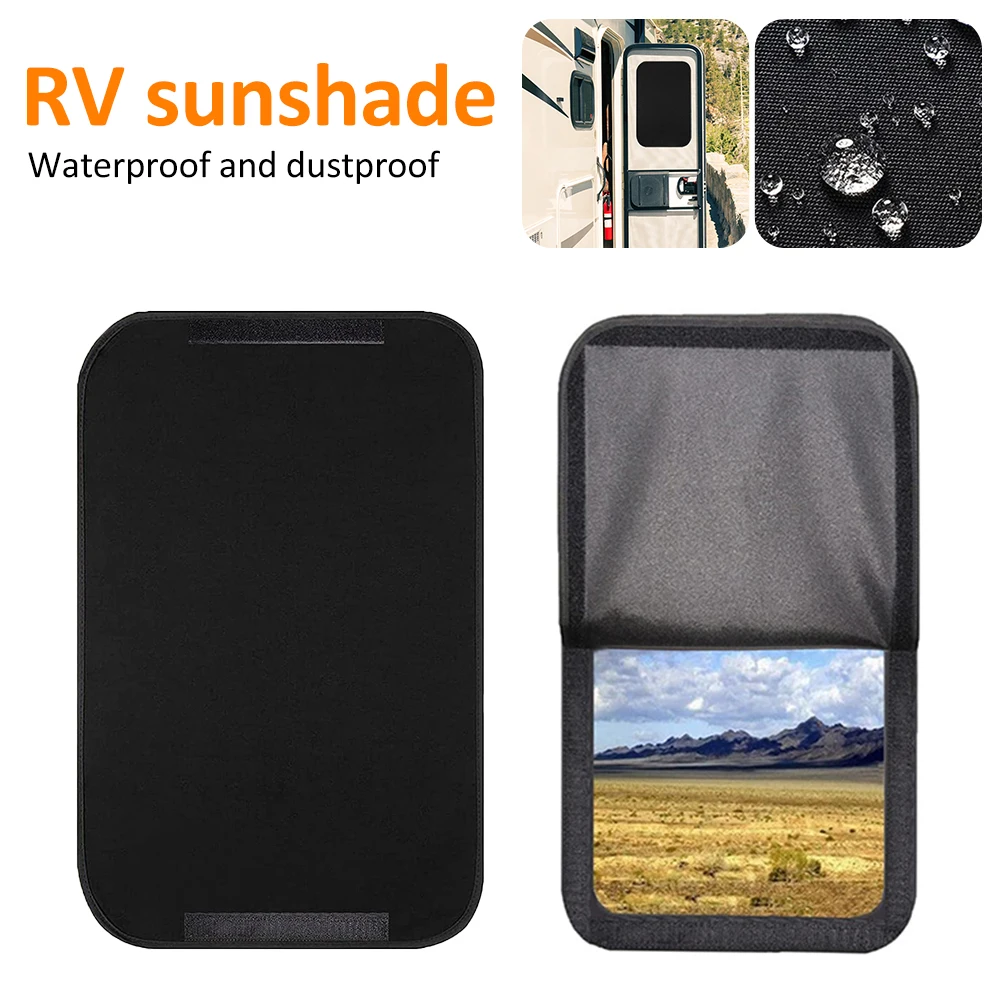

RV Door Window Shade Cover Car Sunshade Windshield Shower Blackout Cover UV Protection For Travel Camper Motorhome 16x25inch