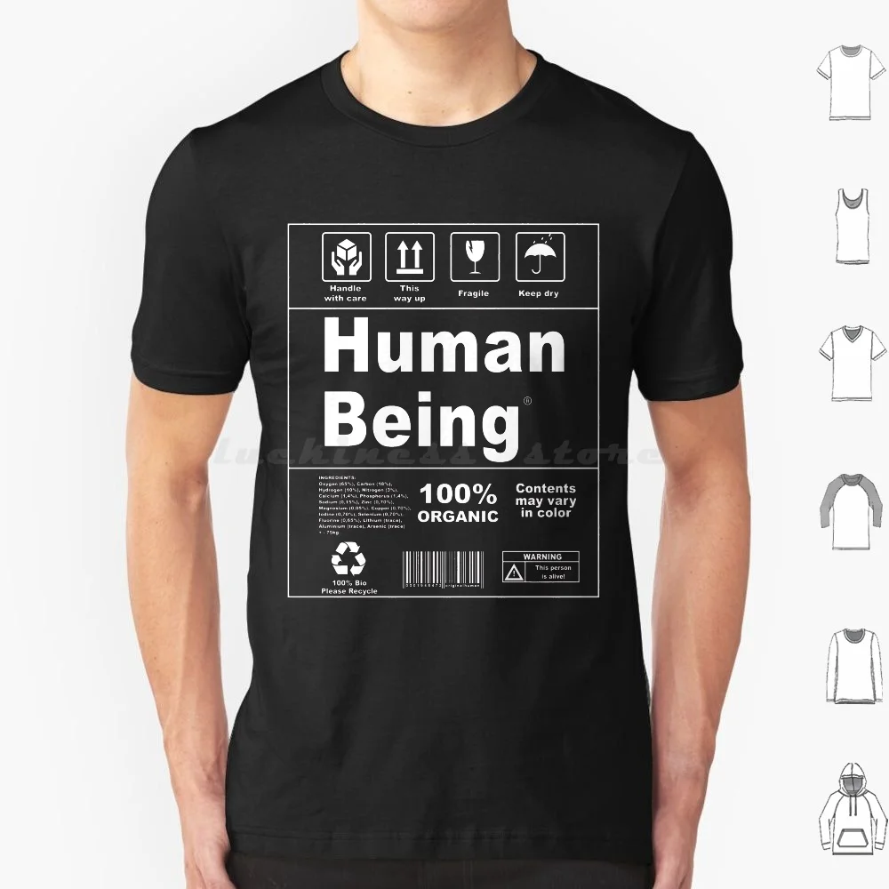 

Human Being Science Ingredients Label Funny Design T Shirt Cotton Men Women Diy Print Human Being Science Ingredients Label