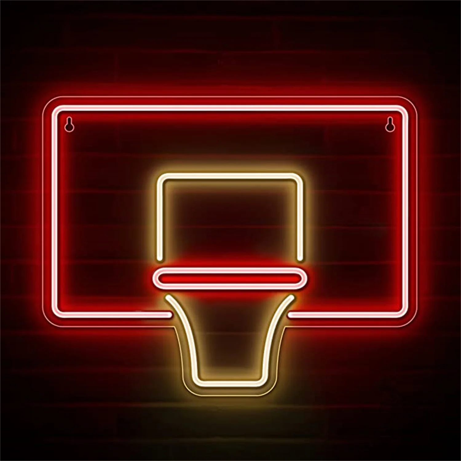 

Wanxing Basketball Hoop Neon Sign Lights for Basketball Players/Fans Backboard Goal Led Signs for Wall Bedroom Game Room Decor