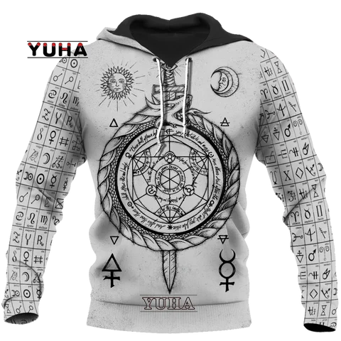 Viking Tattoo 3D Printed Hoodies  hoodie women For men Halloween Pullover Christmas Sweatshirts Cosplay Costume