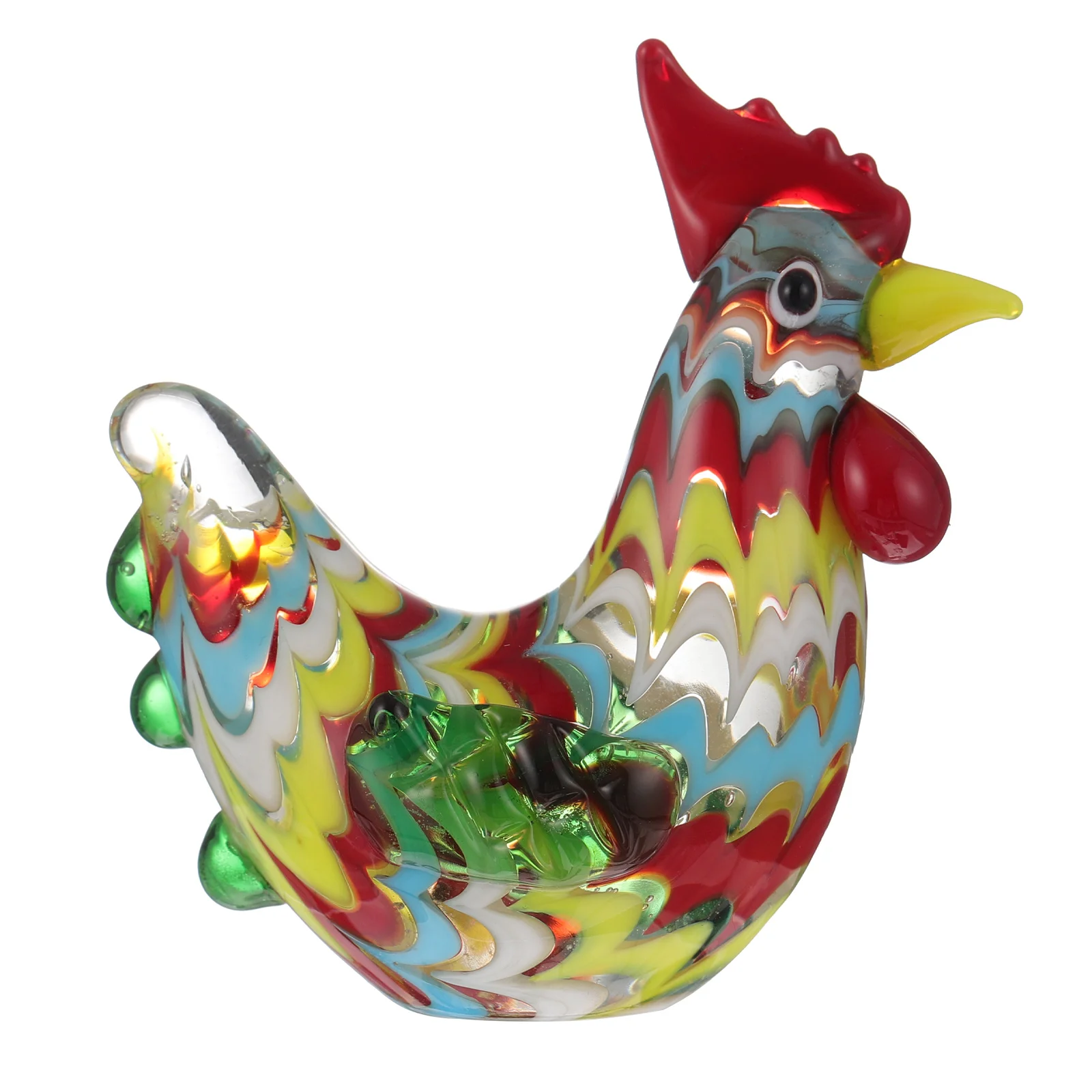 

Roosterfigurine Animal Chicken Blown Hand Animals Farm Sculpture Ornaments Statue Ornament Figures Figurines Adornments