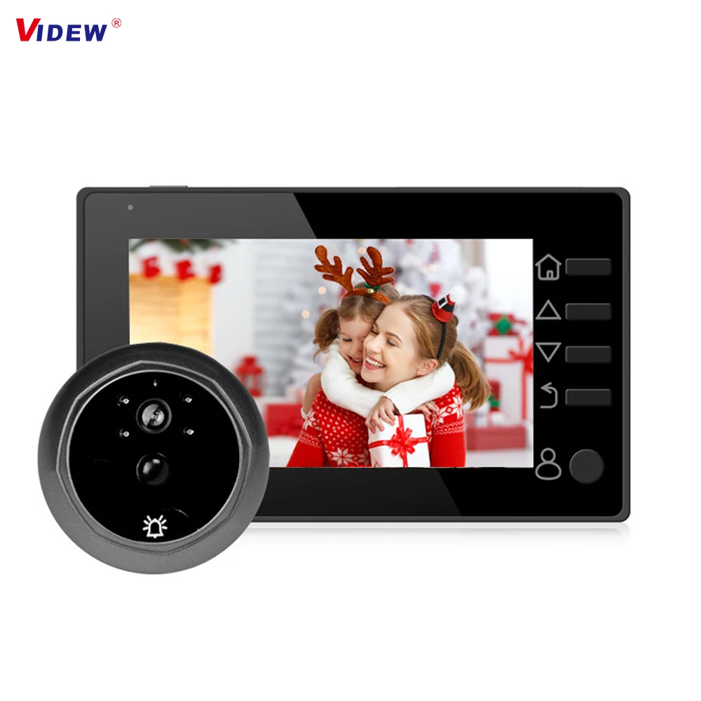 Video Peephole Doorbell Viewer 4.3 Inch Door Camera LCD Digital Electronic Door Viewer Night Vision Motion Detection
