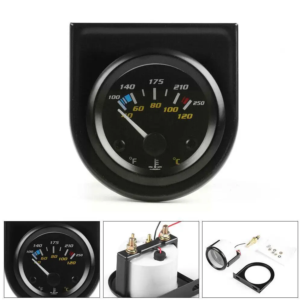 

2" 52mm Digital Car Water Temp Temperature Gauge 40-120℃ Universal Meter Temperature Delivery Motorcycle Led Sensor Auto Z1L4