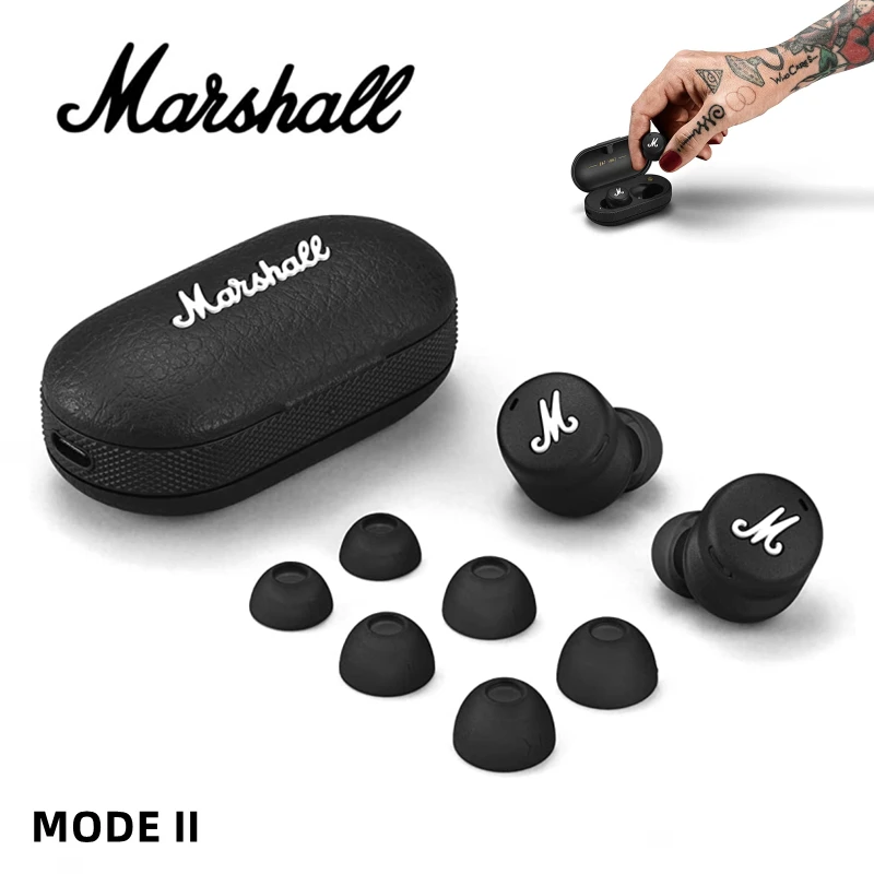 

Marshall MODE II Wireless Bluetooth Earphones 5.1 In-Ear Noise Cancelling Hi-Fi Subwoofer Music Sports Gaming Headphone With Mic