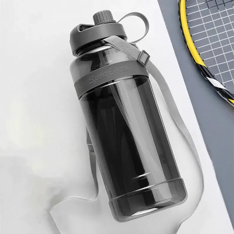 

Portable Cup Drinking With Strap 3 Water Bottle Straw Capacity Liter With Travel Gym Fitness Sport Large New Bottle Outdoor For