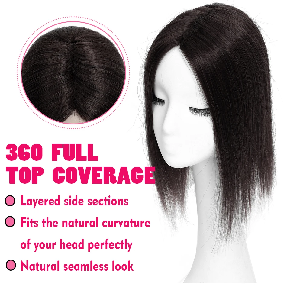 Audelami 7 × 10 накладные человеческие волосы на основе кожи прямые с зажимом без