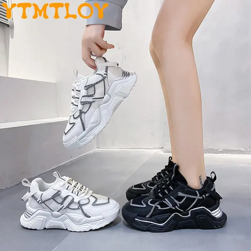 

Daddy Shoes Women's Spring And Autumn Summer Thin Section 2021 New Hot Models All-match Thick-soled Casual Sports Shoes Breathab