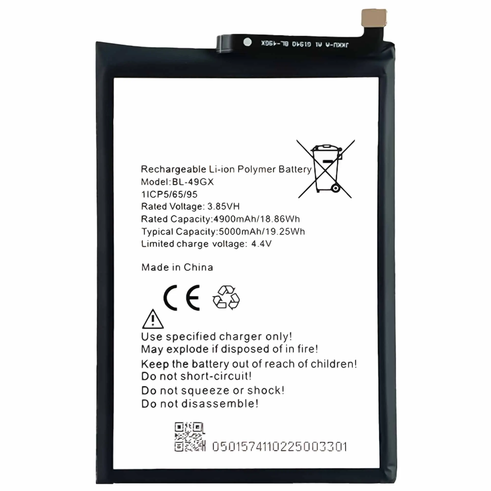 3 85v brand new high quality 5000mah bl 49gx battery for infinix note7 x690 x657 mobile phone free global shipping