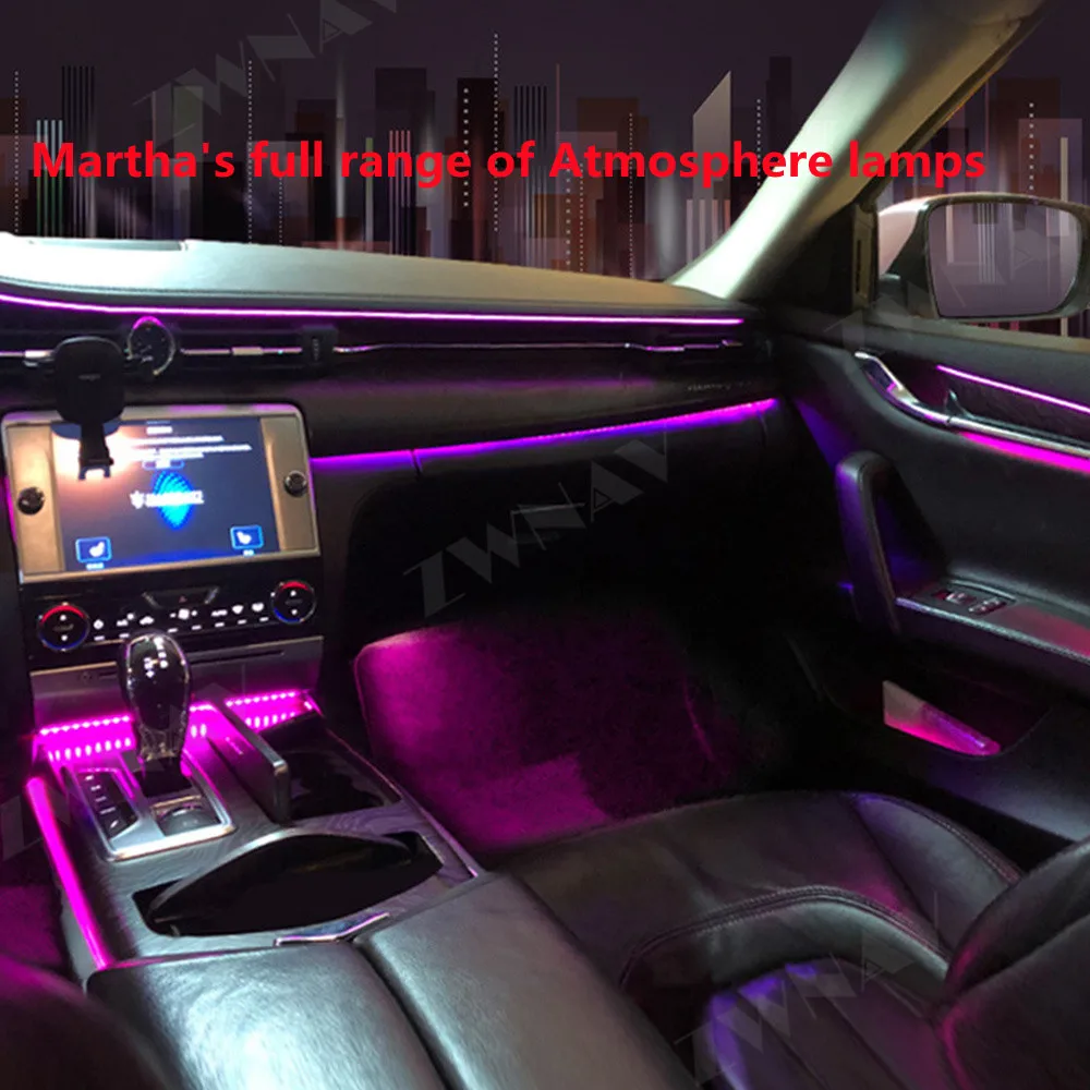 

Car Accessorie For Maserati GT Levante Quattroporte Ghibli Android Car Ambient Light Display Multimedi LCD Car Modification Neon