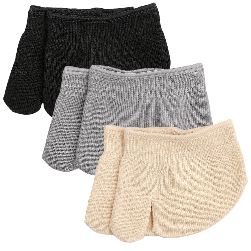 3 пары полуносков нескользящие бесшовные таби на высоком каблуке женские