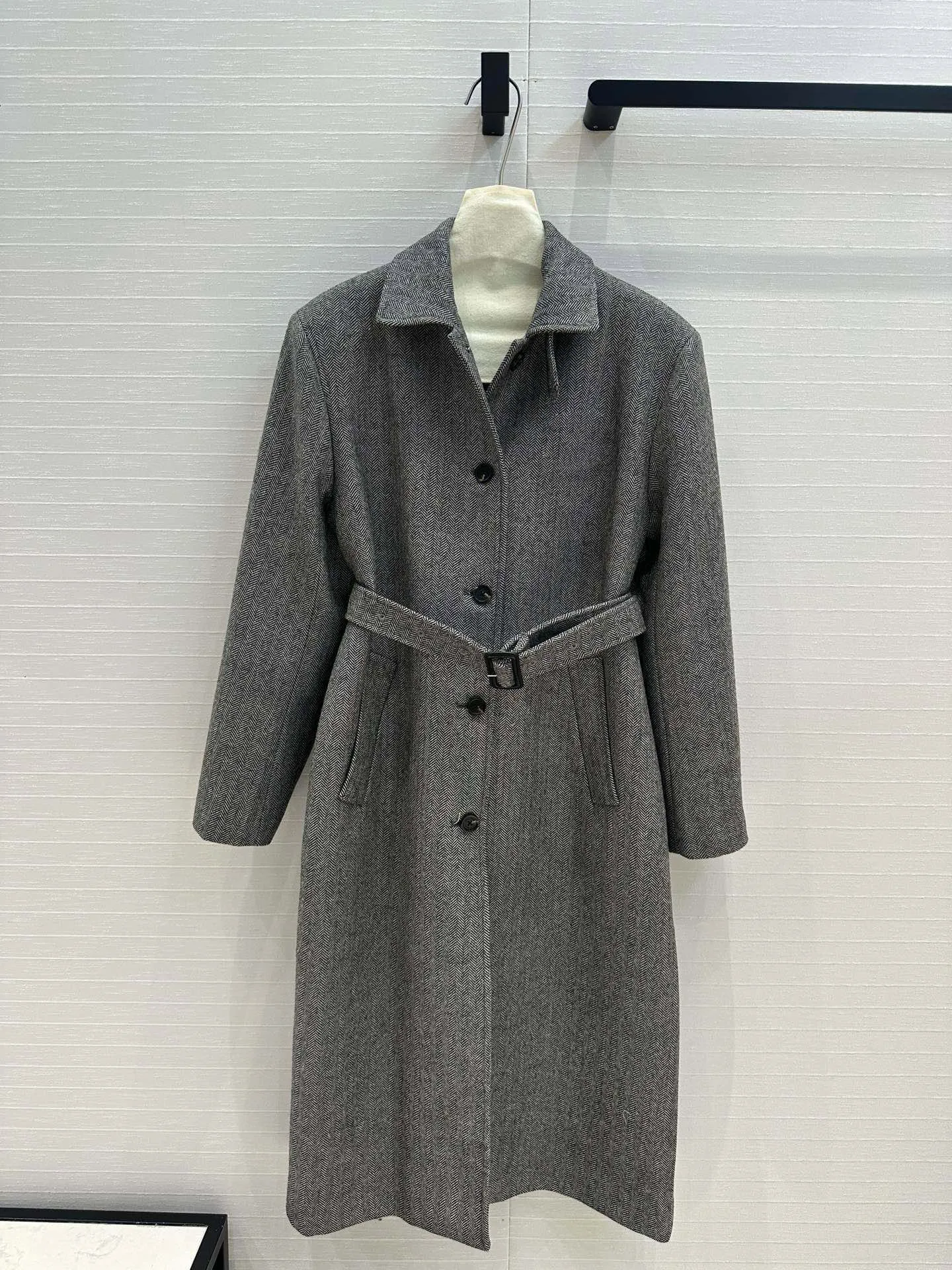 Ранняя осень новый плащ с узором елочка