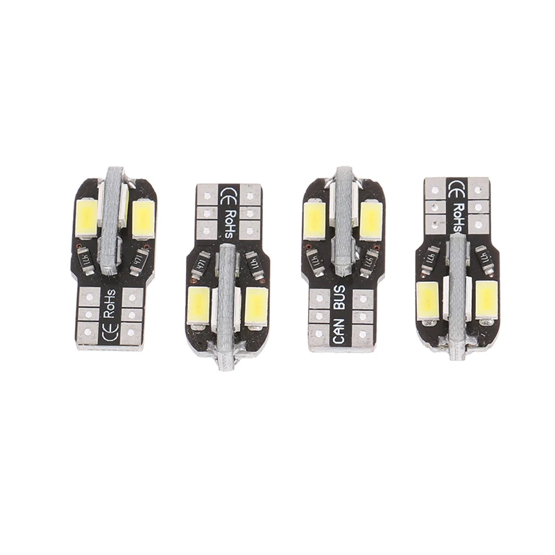 

4 шт. Φ T10 194 168 W5W Canbus, Белый купол, лицензия, боковой маркер, лампочка, декодирование широкой фотолампы