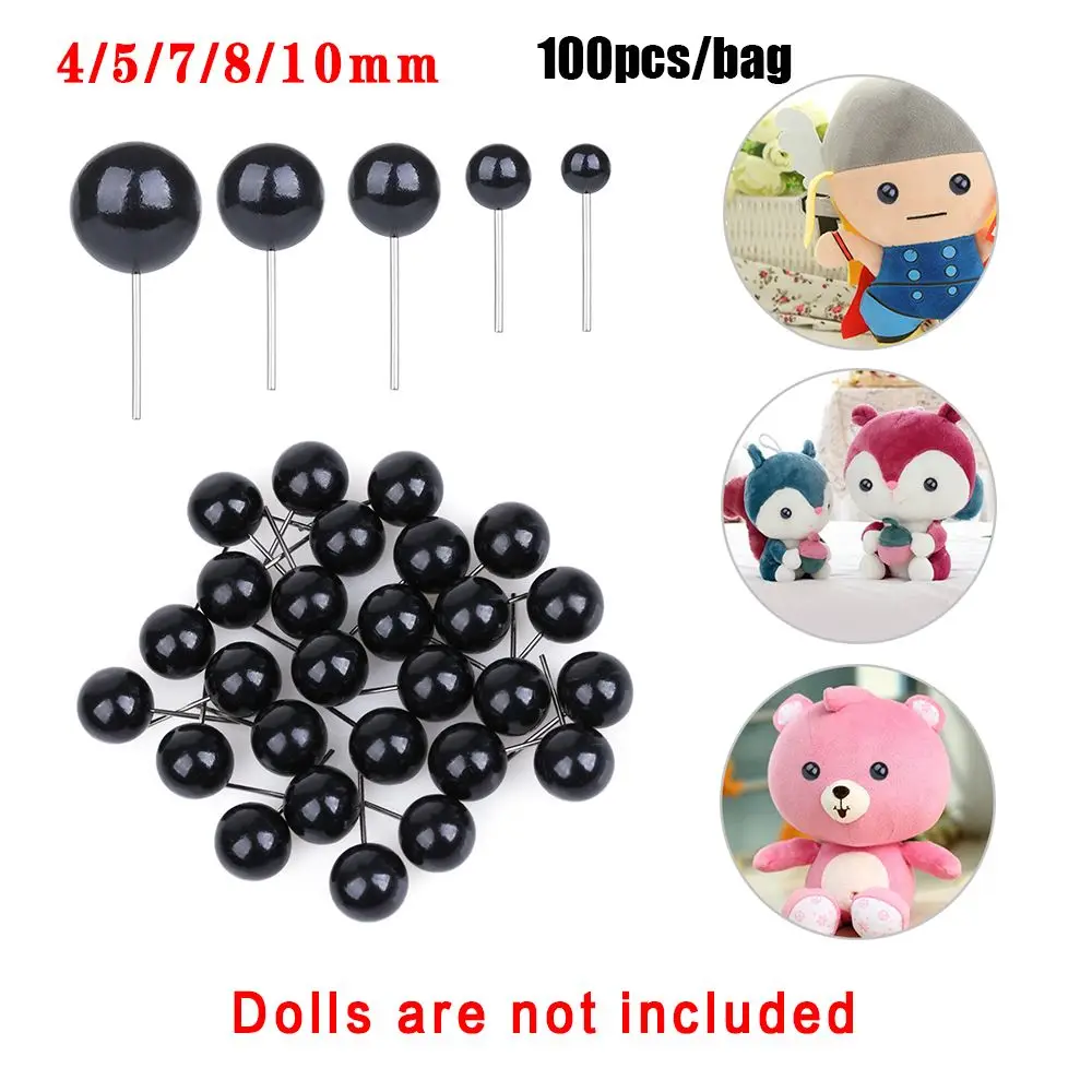 

Gift Plush toy Plastic Wholesale Bears Needle Felting Animals Puppets making Black Glass Eyes Dolls Accessories