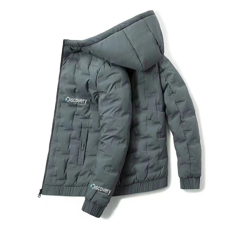 

Мужская куртка с капюшоном, теплая зимняя куртка с капюшоном в Корейском стиле, мужская повседневная куртка, уличная одежда