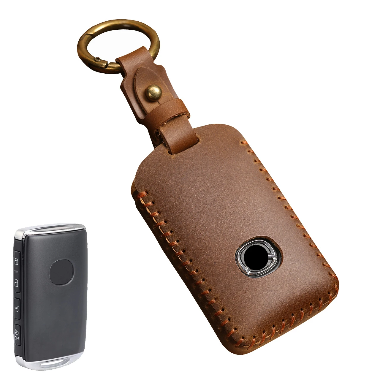 Чехол для ключей из натуральной кожи, совместимый с Mazda, Защита ключей автомобиля, Японские аксессуары для авто, Подходит для ключей на 3 и 4 кнопки