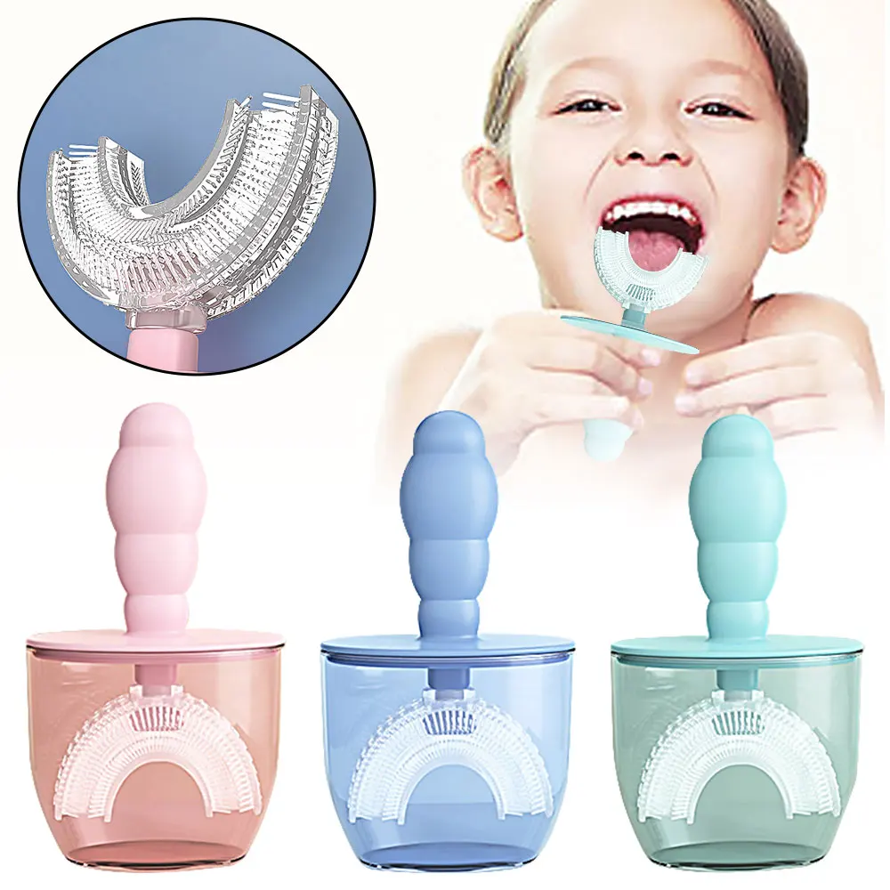 

New Silicone Kids Toothbrush 360 Degrees for Children