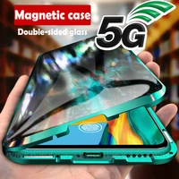 double side glass magnetic metal case for samsung galaxy s8 s9 s10 plus s20 ultra note20 10 a10 a50 a70 a11 a51 a71 a91 m31 case