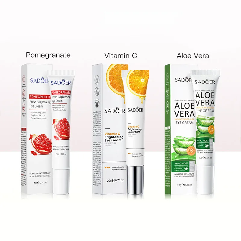 Vitamin C Aloe Vera 20g Anti Wrinkle Eye Cream Lighten Fine Lines Moisturize Improve Black Circles Remover Eye Cream Remove Bag