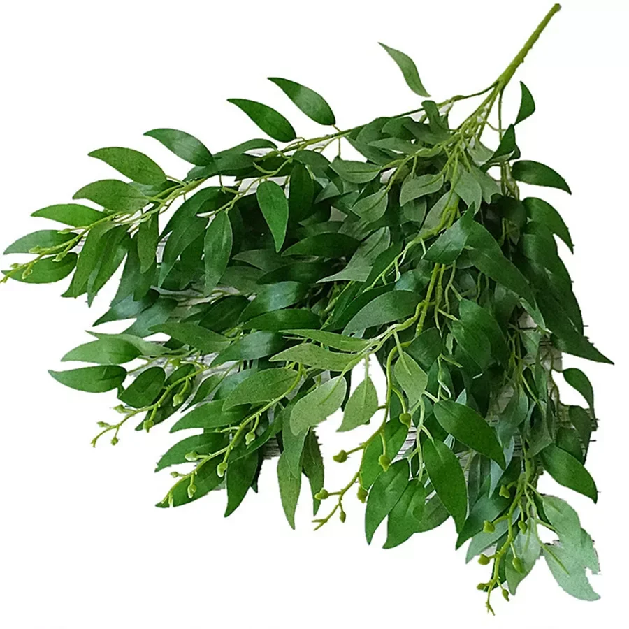 

artificial leaves bouquet fake willow jungle wedding backdrop decoration christmas faux foliage vine party home decor plant Xmas