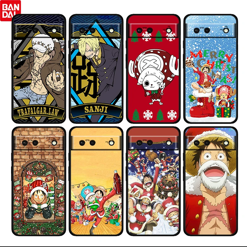 

Обезьяна Luffy One Piece Shockproof для Google Pixel 6 6a 6Pro 5 5a 4 4a XL черный мягкий чехол для телефона силиконовый чехол Fundas Coque Capa