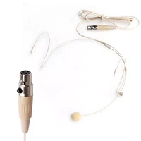 dual ear head headset mic headworn microphone for all xlr 3pin ta3f drop shipping