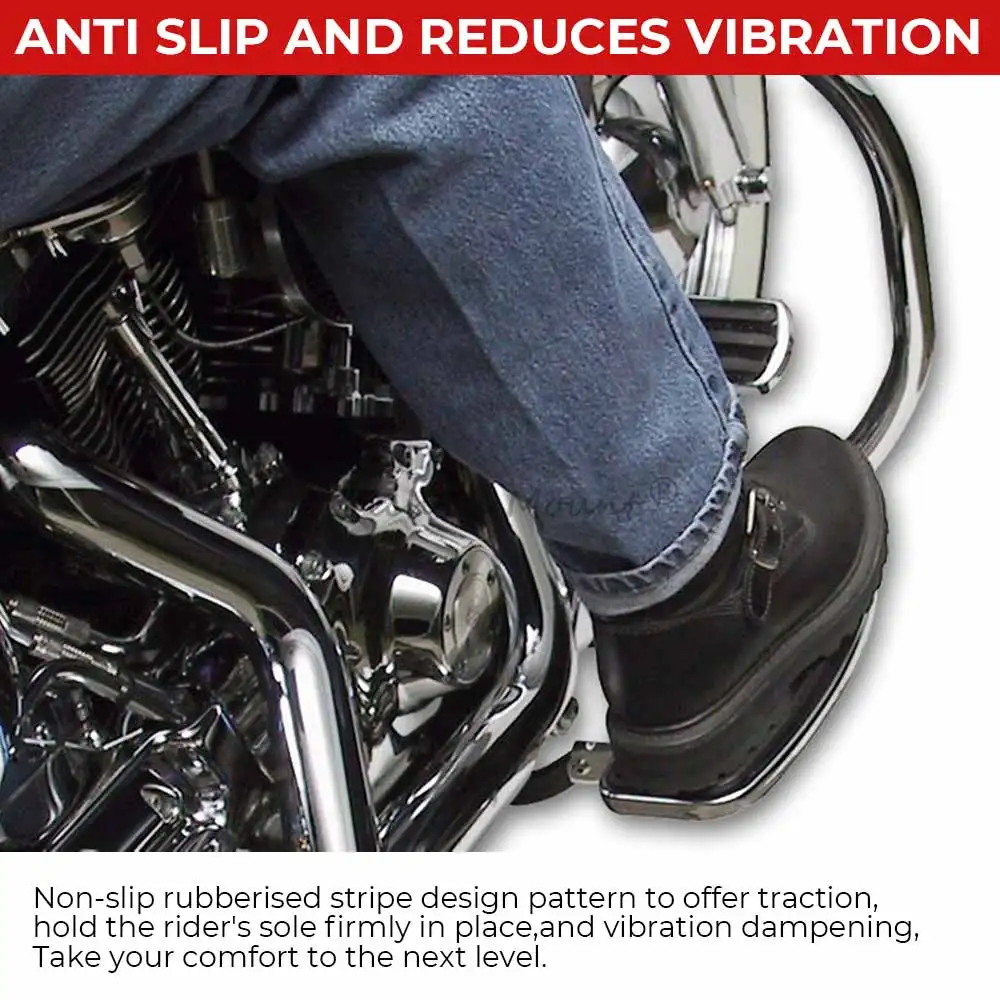 1 пара черных подножек для водителя с широкой платформой для Harley Softail, Fat Street Bob, Breakout, Low Rider, Sport Glide 2018+ (art.: 3920dcf62ed7d) - 3920dcf62ed7d