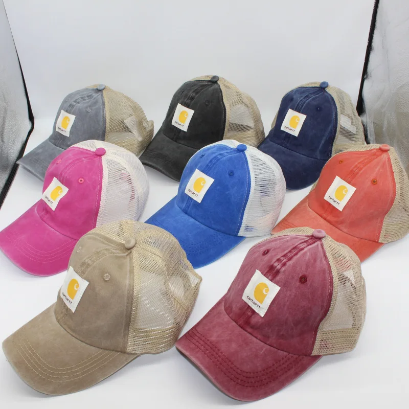 

Summer New Short-Brimmed Baseball Cap, Outdoor Sports Mesh Breathable Cap, Old Casual Sunshade Hat