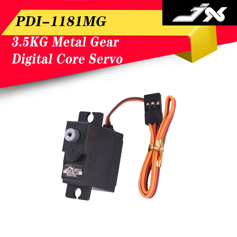 JX Servo PDI-1181MG 18g 3 5 кг металлическая Шестерня цифровой сердечник сервопривод для WLtoys