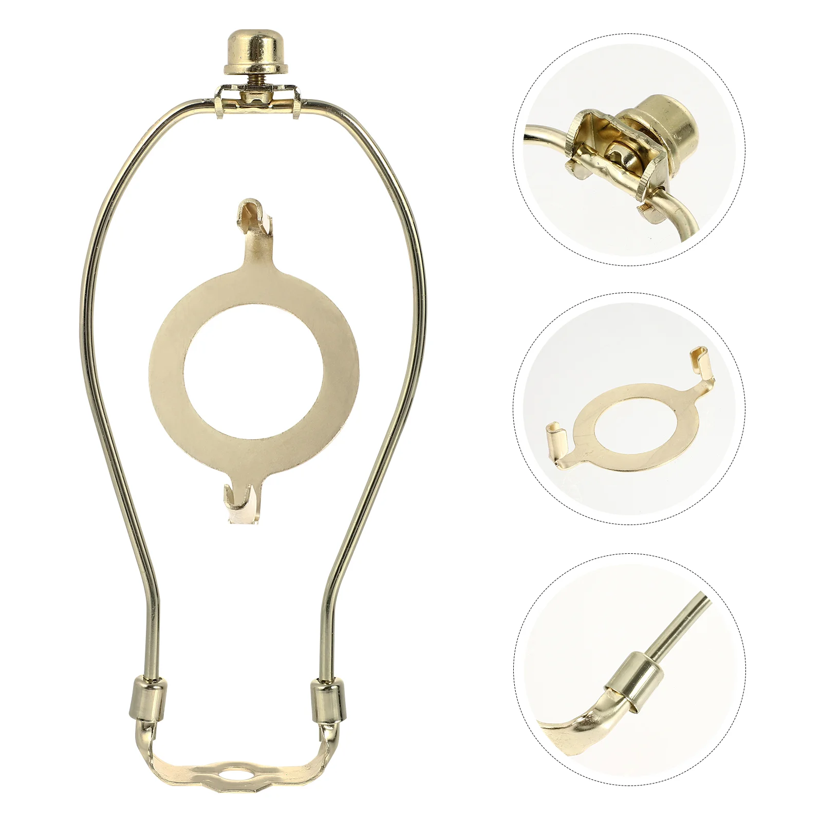 

Lamp Harp Shade Holder Adapter Lampshade Parts Finial Frame Kit Bracket Adjustablecagelight Table Floor Saddle Lantern