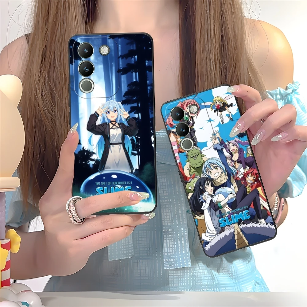 Чехол для мобильного телефона Slime Tensura Rimuru VIVO Y95 Y93 Y31 Y20 V19 V17 V15 Pro X60 NEX черный мягкий